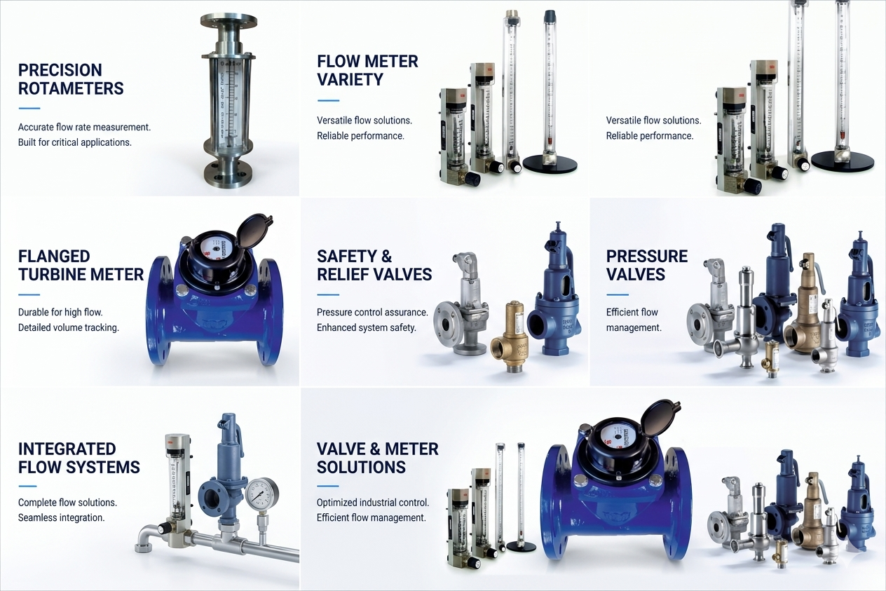 Rotameter, Flow Meter & Safety Valves